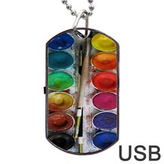 Paint Box Dog Tag USB Flash (Two Sides)