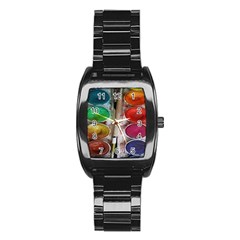 Paint Box Stainless Steel Barrel Watch