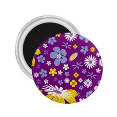 Floral Flowers 2.25  Magnets