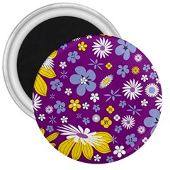 Floral Flowers 3  Magnets