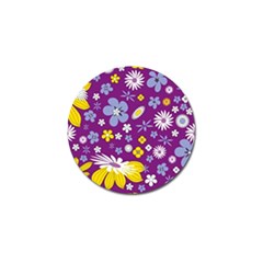 Floral Flowers Golf Ball Marker