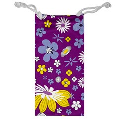 Floral Flowers Jewelry Bag