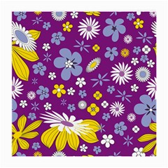 Floral Flowers Medium Glasses Cloth (2-Side)