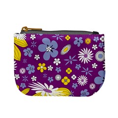 Floral Flowers Mini Coin Purse