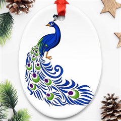 Venus Peacock Ornament (oval) by amazinganimals