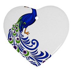 Venus Peacock Ornament (heart) by amazinganimals