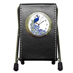 Venus Peacock Pen Holder Desk Clock by amazinganimals