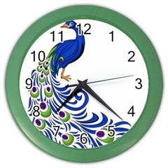 Venus Peacock Color Wall Clock by amazinganimals