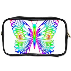 Rainbow Butterfly Toiletries Bag (one Side) by amazinganimals