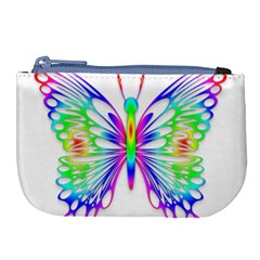 Rainbow Butterfly Large Coin Purse by amazinganimals