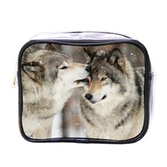 Lovable Wolves Mini Toiletries Bag (one Side) by amazinganimals