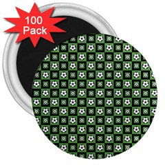 Soccer Ball Pattern 3  Magnets (100 Pack) by dflcprints