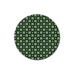 Soccer Ball Pattern Rubber Coaster (round)  by dflcprints