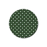 Soccer Ball Pattern Rubber Coaster (Round)  Front