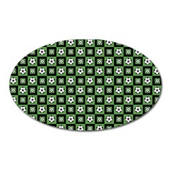 Soccer Ball Pattern Oval Magnet by dflcprints