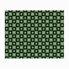 Soccer Ball Pattern Small Glasses Cloth (2-side) by dflcprints