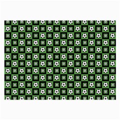 Soccer Ball Pattern Large Glasses Cloth by dflcprints