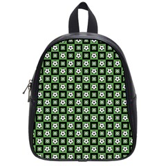 Soccer Ball Pattern School Bag (small) by dflcprints