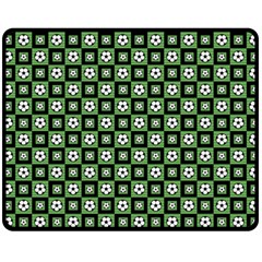 Soccer Ball Pattern Fleece Blanket (medium)  by dflcprints