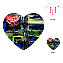 Between Two Moons 1 Playing Cards (heart)