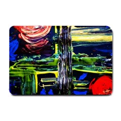 Between Two Moons 1 Small Doormat  by bestdesignintheworld