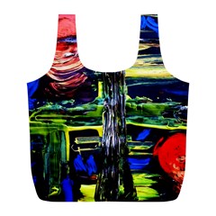 Between Two Moons 1 Full Print Recycle Bag (l) by bestdesignintheworld