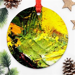 Yellow Chik 5 Ornament (round) by bestdesignintheworld