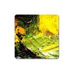 Yellow Chik 5 Square Magnet Front