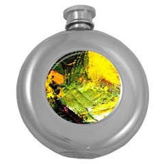 Yellow Chik 5 Round Hip Flask (5 Oz) by bestdesignintheworld