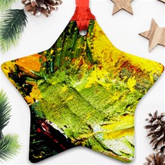 Yellow Chik 5 Star Ornament (two Sides)