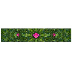 The Most Sacred Lotus Pond  With Bloom    Mandala Large Flano Scarf  by pepitasart