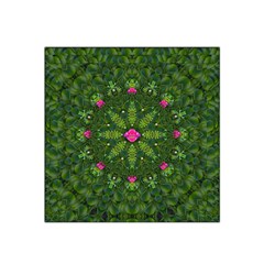 The Most Sacred Lotus Pond  With Bloom    Mandala Satin Bandana Scarf by pepitasart