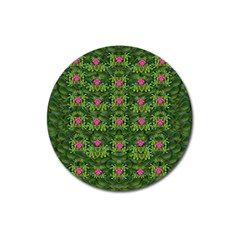 The Most Sacred Lotus Pond With Fantasy Bloom Magnet 3  (round) by pepitasart