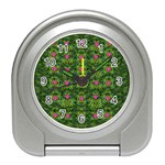 The Most Sacred Lotus Pond With Fantasy Bloom Travel Alarm Clock Front