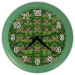 The Most Sacred Lotus Pond With Fantasy Bloom Color Wall Clock Front