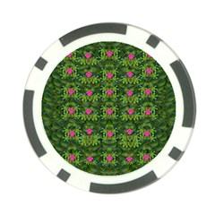 The Most Sacred Lotus Pond With Fantasy Bloom Poker Chip Card Guard (10 Pack) by pepitasart