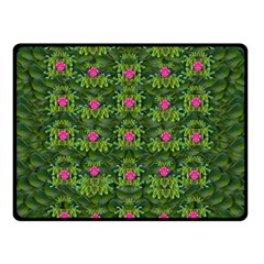 The Most Sacred Lotus Pond With Fantasy Bloom Double Sided Fleece Blanket (small)  by pepitasart