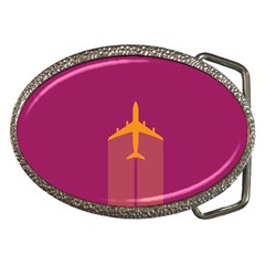 Airplane Jet Yellow Flying Wings Belt Buckles