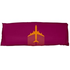 Airplane Jet Yellow Flying Wings Body Pillow Case (dakimakura) by Nexatart