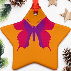 Butterfly Wings Insect Nature Ornament (star) by Nexatart