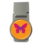 Butterfly Wings Insect Nature Money Clips (Round)  Front