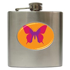 Butterfly Wings Insect Nature Hip Flask (6 Oz) by Nexatart