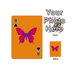 Butterfly Wings Insect Nature Playing Cards 54 (Mini) Front - Spade8