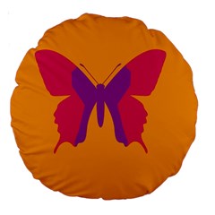 Butterfly Wings Insect Nature Large 18  Premium Round Cushions by Nexatart