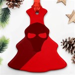 Skull Alien Species Red Character Ornament (Christmas Tree)  Front