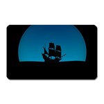 Ship Night Sailing Water Sea Sky Magnet (Rectangular) Front