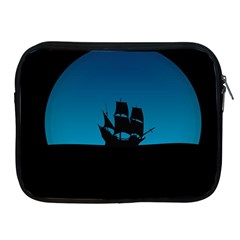 Ship Night Sailing Water Sea Sky Apple Ipad 2/3/4 Zipper Cases by Nexatart