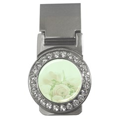 Pastel Roses Background Romantic Money Clips (cz)  by Nexatart