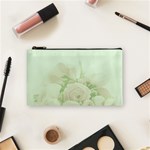 Pastel Roses Background Romantic Cosmetic Bag (Small) Front