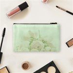 Pastel Roses Background Romantic Cosmetic Bag (Small) Back